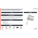 Russell Hobbs Cordless Rechargeable Hand Mixer RHCHM (863102)